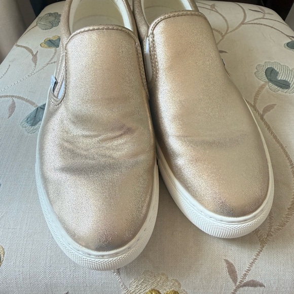 J. Crew Shoes - J. Crew Metallic Gold Slip-On Sneakers size 7.5